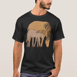 Camiseta Criança de equinos agricultora cavaleira humor