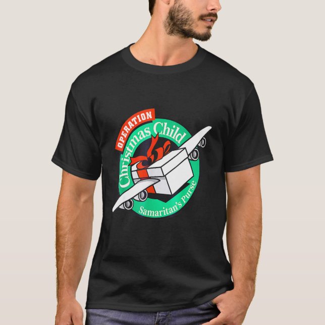 Camiseta Criança de Natal da Operação de Bolsa de Samaritan (Frente)