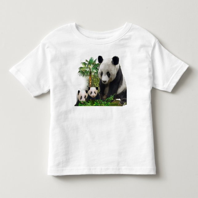 Camiseta Criança de Urso Panda Infantil (Frente)