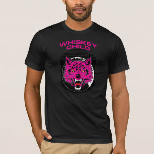 Camiseta CRIANÇA DE WHISKEY - Logotipo Black T Shirt w/PINK