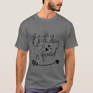 Camiseta Criança do Grupo de Esquadrão de Aniversário Mulhe