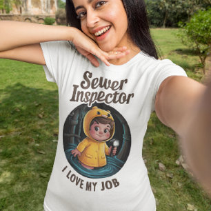 Camiseta Criança do Inspetor de Esgotos de Brave no Casaco 