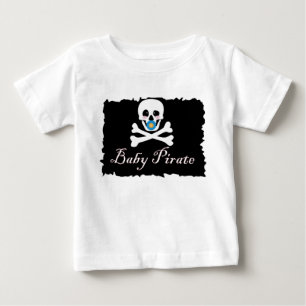 Camiseta Criança do pirata do bebê/t-shirt da criança