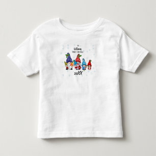 Camiseta Criança dos Gnomos da Família Toddler Personalizad