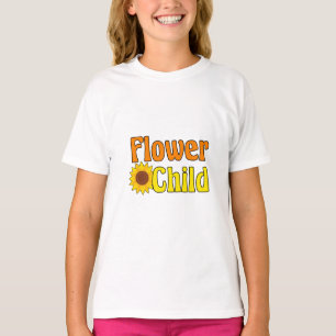 Camiseta Criança Flor Cute Sunflower Hippie Kids