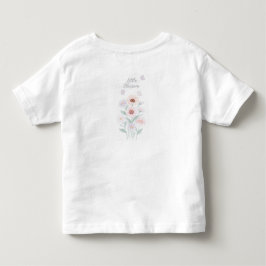 Camiseta criança flor silvestre pequena flor para