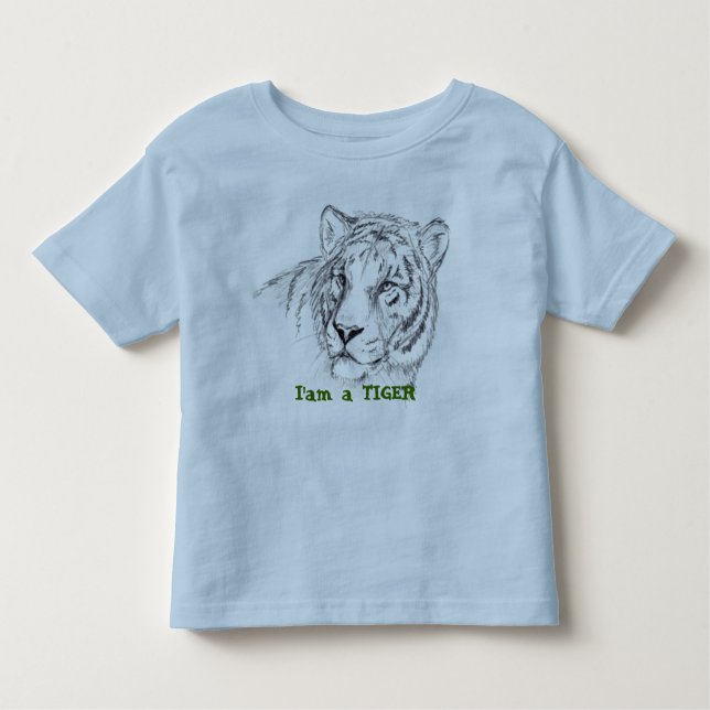 Camiseta criança, I'am um TIGRE (Frente)