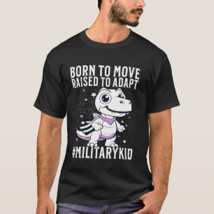 Camiseta Criança Militar Crianças Roxo Mês da Criança Milit
