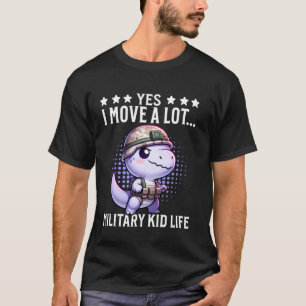 Camiseta Criança Militar Crianças Roxo Mês da Criança Milit