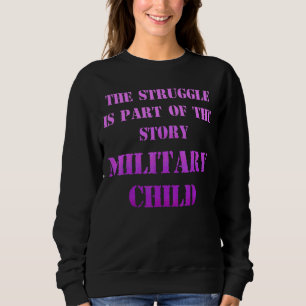 Camiseta Criança Militar Mês Roxo Para Cima Parte 8