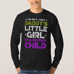 Camiseta Criança Militar Mês Roxo Para Cima Pouco 3