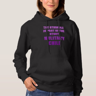 Camiseta Criança Militar Mês Roxo Parte Superior