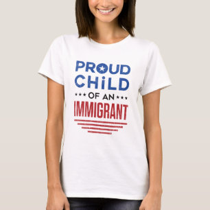 Camiseta Criança Orgulhosa de um Imigrante