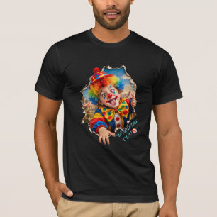 Camiseta Criança Palhaço Divertida Explodindo