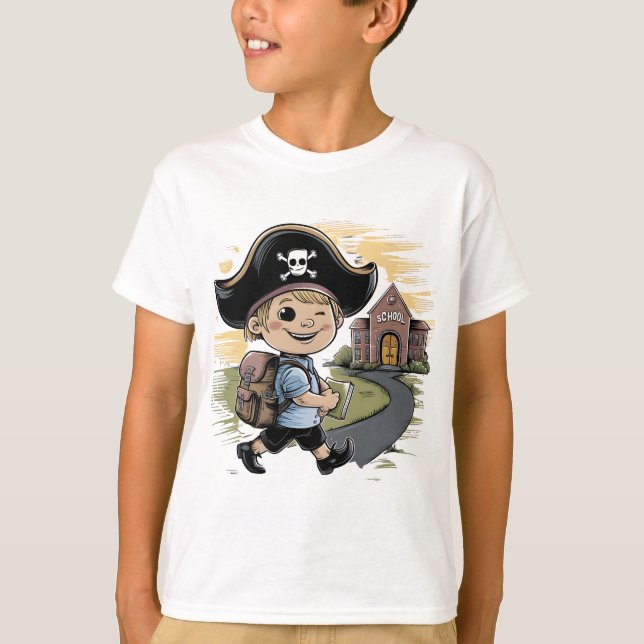 Camiseta criança pirata (Frente)