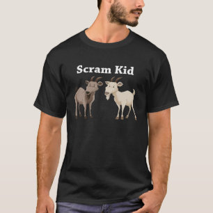 Camiseta Criança Scram Sai Daqui Cabras Com Corvos
