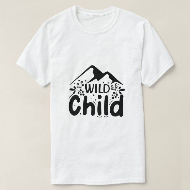Camiseta Criança selvagem-01 (Frente do Design)