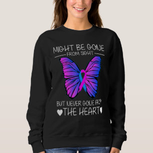 Camiseta Criança Sensibilização para a perda Borboleta Cor-