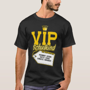 Camiseta Criança Vip Da Escola Tem Direito A Serviço De Ali