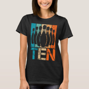 Camiseta Crianças 10ª Boliche Aniversário de 10 anos Bo