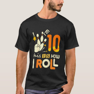 Camiseta Crianças 10ª Boliche de aniversário Tenho treze an