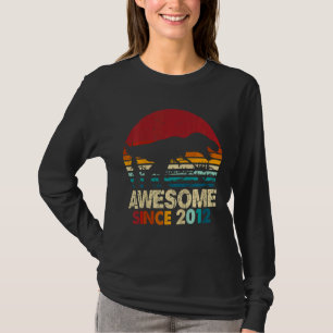 Camiseta Crianças 10º aniversário Dinossauro Rex 10 anos
