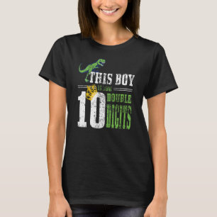 Camiseta Crianças 10º Aniversário Este Rapaz Tem Agora 10 D