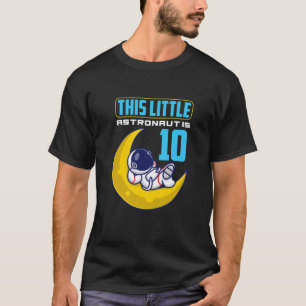 Camiseta Crianças 10º Aniversário Meninos De 10 Anos