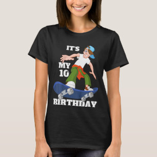 Camiseta Crianças: 10º Aniversário. São os meus 10º anivers