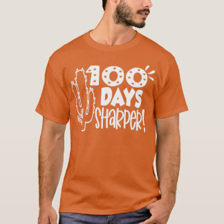 Camiseta Crianças 100º Dia da Escola 100 Dias de Cactus Sha