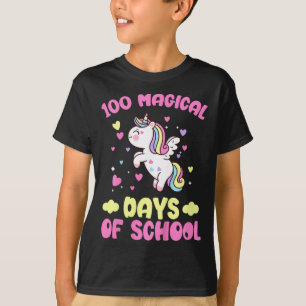 Camiseta Crianças 100º Dia De Meninas Escolares 100 Dias Má