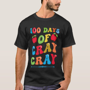 Camiseta Crianças 100 dias de Cray Cray - Maçãs e Livros
