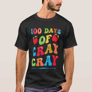 Camiseta Crianças 100 dias de Cray Cray - Maçãs e Livros