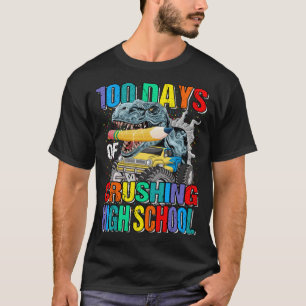 Camiseta Crianças 100 Dias De Truque De Monstro De Segundo 