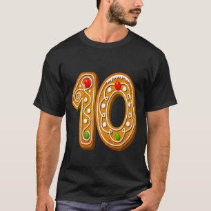 Camiseta Crianças 10 Cookie de Natal mais próximo