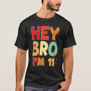 Camiseta Crianças 11 anos de 11, Parabéns, garoto 11 anos