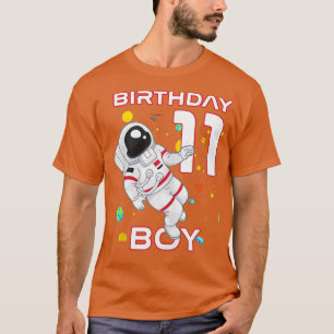 Camiseta Crianças 11 Astronauta de aniversário de 11 anos