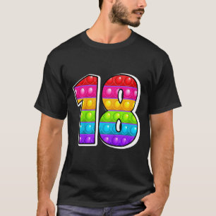 Camiseta Crianças 18 Número Capital Mais Curto Alphabet Fun