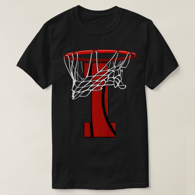 Camiseta Crianças 1rua Basquete Basquete Basquete e Árvore (Frente do Design)