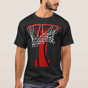Camiseta Crianças 1rua Basquete Basquete Basquete e Árvore