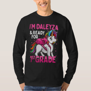 Camiseta Crianças 1rua Graduando Unicórnio Sou Daleyza E Pr