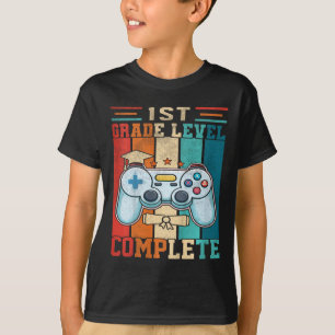 Camiseta Crianças 1rua Nível de jogo completo no último dia