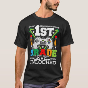 Camiseta Crianças 1Rua Nível Desbloqueado Primeiro Dia Da