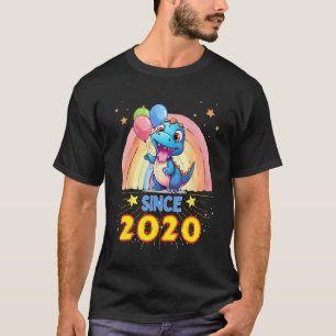 Camiseta Crianças 3. º aniversário Dinossauro 3 anos incrív