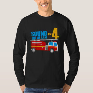Camiseta Crianças 4º Aniversário 4º Aniversário Quatro Anos