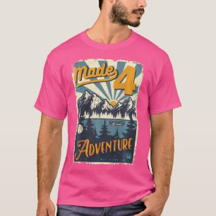 Camiseta Crianças 4º Aniversário Acampamento A Festa Que Fe