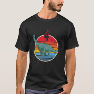 Camiseta Crianças 4º Aniversário I Brachiosaurus Diplodocum