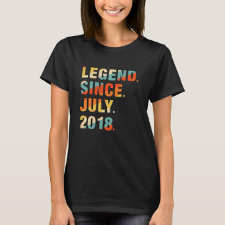Camiseta Crianças 4. Aniversário 4 anos Legenda desde 2 de 