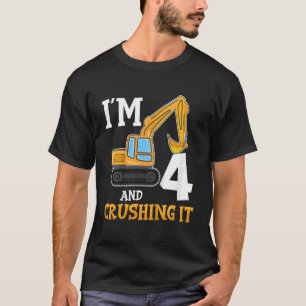 Camiseta Crianças: 4 anos, 4 anos, 4 anos, obras de arte