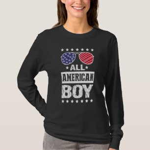 Camiseta Crianças 4 de julho 2010 Todos os Meninos American